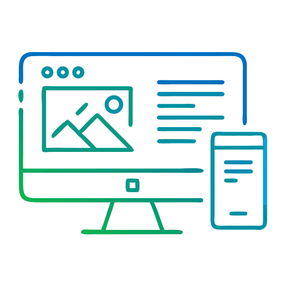 Symbol für Content-Management-System